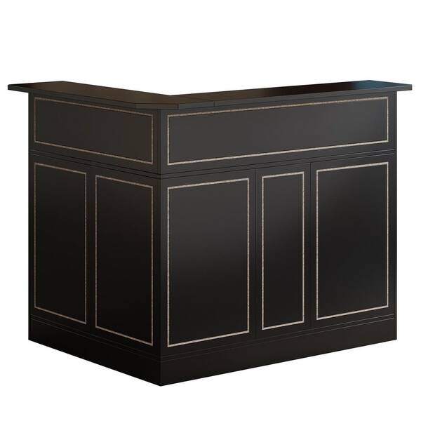 Modern Office Reception Counter L-Shaped Modern Large Wooden Reception ...