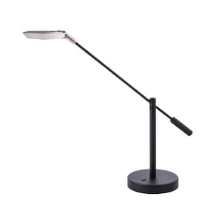 IGGY 22.8 in. Black Dimmable Task and Reading Lamp