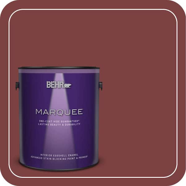 1 gal. #PPH-67 Red Wine Eggshell Enamel Interior Paint & Primer