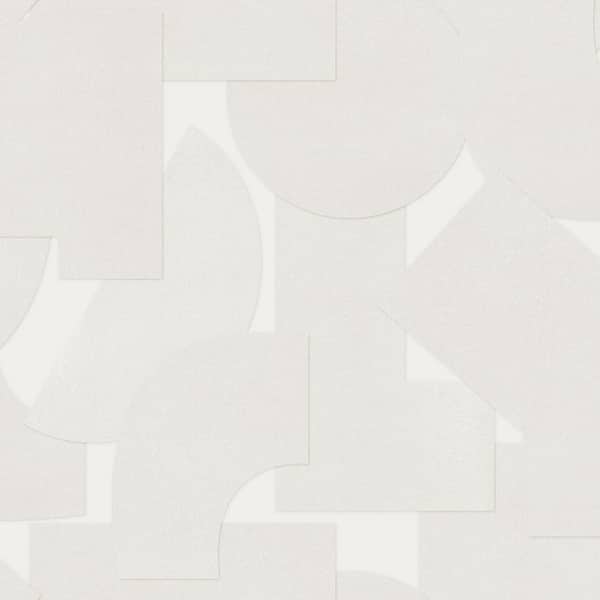 Ashley Stark White Bas Geometric Vinyl Peel and Stick Wallpaper