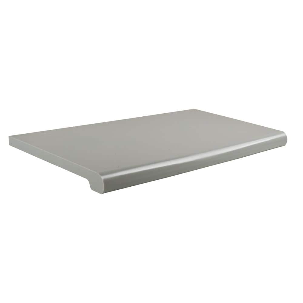 48 in. W x 13 in. D Gray Open-Bottom Bullnose Shelf (Pack of 4)