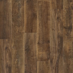 Defense+ Hoboken Oak 14 mm T x 7.4 in. W Waterproof Laminate Wood Flooring (17.2 sqft/case)
