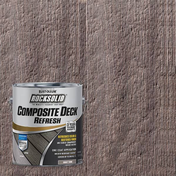 Rust-Oleum RockSolid 1 Gal. Gray Composite Deck Coating (2-Pack)