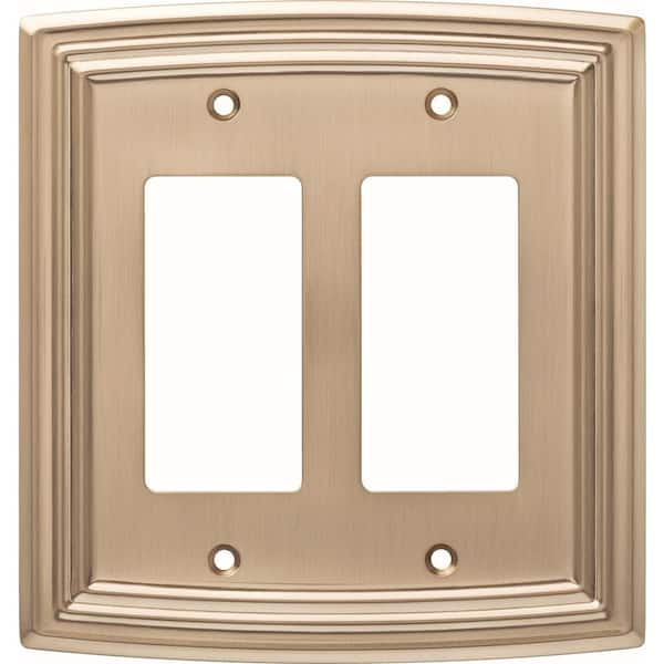 Liberty Bronze 2-Gang Decorator/Rocker Wall Plate (1-Pack)