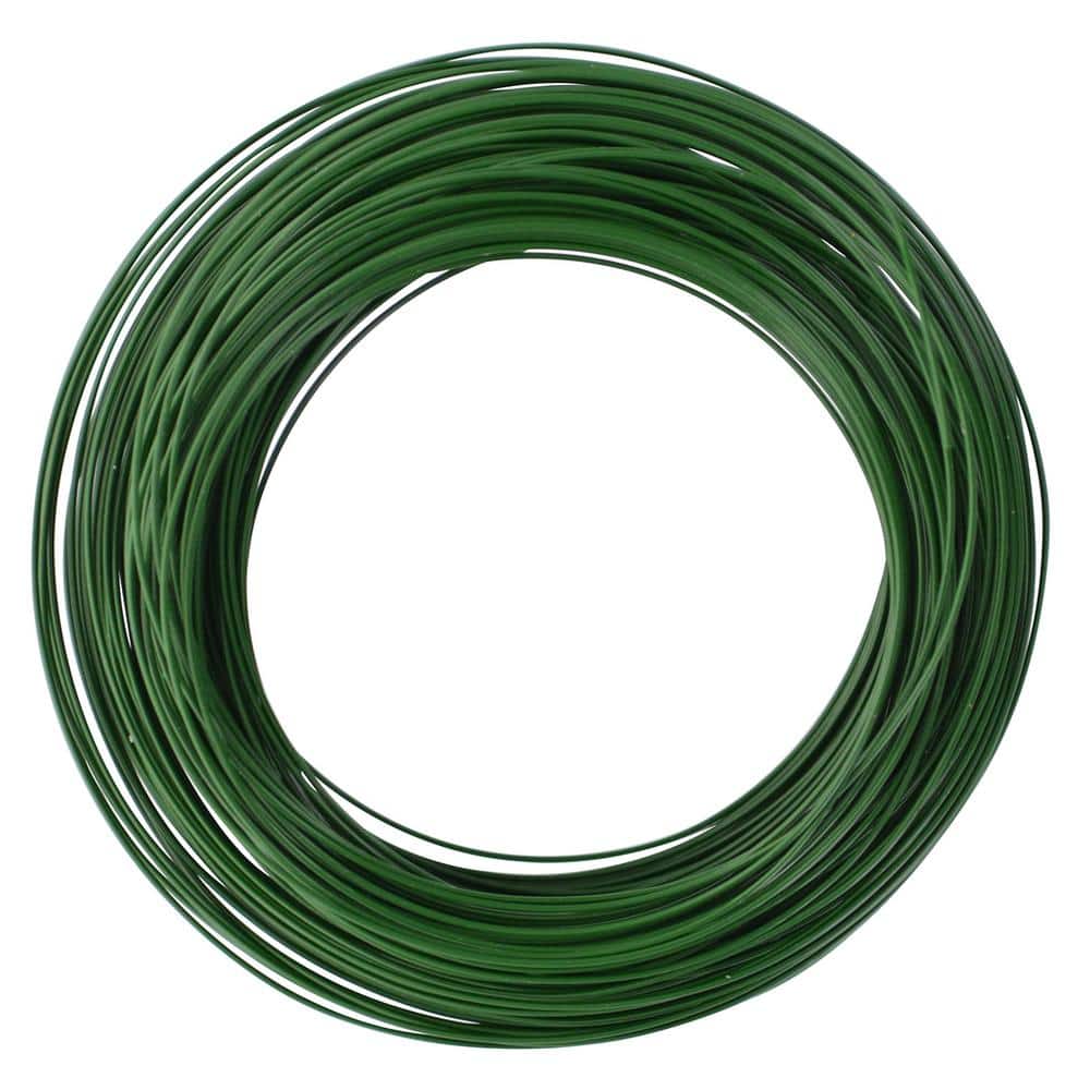Hillman 100 ft. 24-Gauge Green Floral Wire Twister 57223 - The