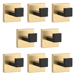 8 -Piece Bath Hardware Set with Mounting Hardware in Gold and Matte Black