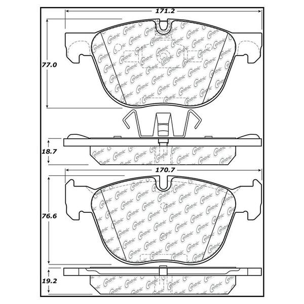 Centric Parts Disc Brake Pad Set