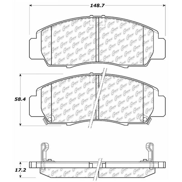 Centric Parts Disc Brake Pad Set