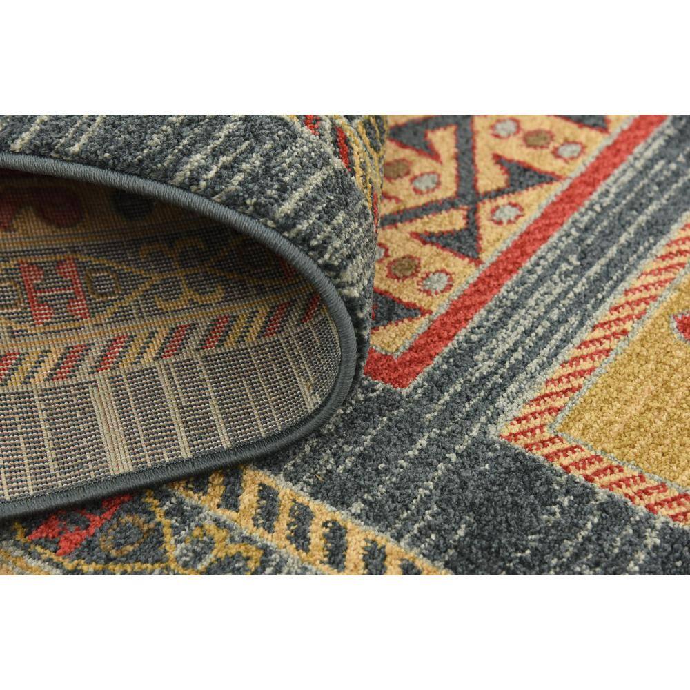 Luxe Lodge High Pile 8'x11' Blue Synthetic Area Rug