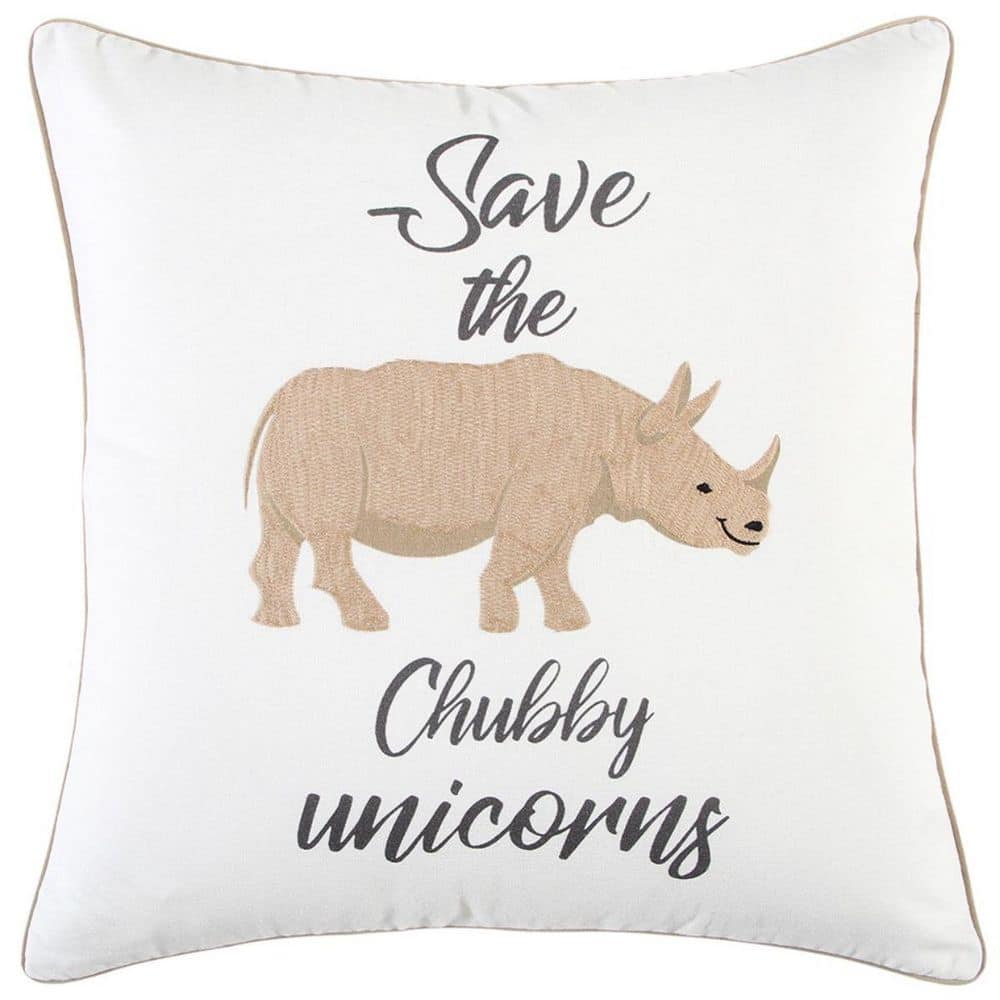 Beige, White Solid Polyester 20 in. X 20 in. Throw Pillow price history on PriceWatchPro