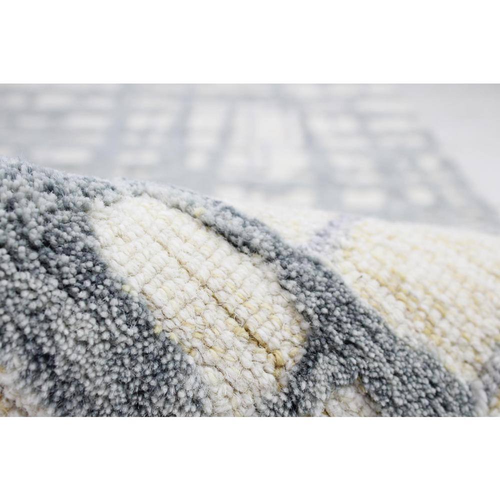 Ivory and Gray Handmade Wool Tufted 8' x 10' Area Rug