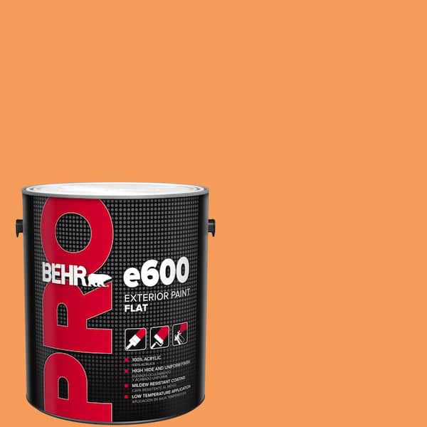 1 gal. #260B-6 Blaze Orange Flat Exterior Paint