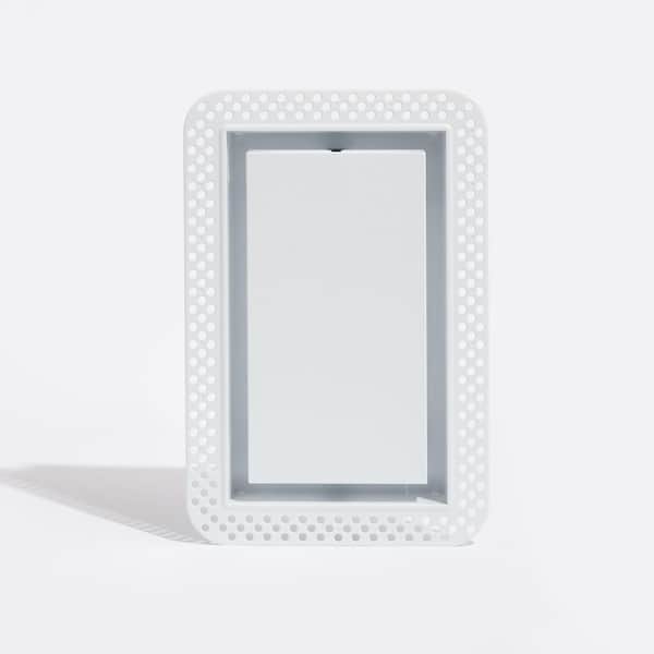 Flush Wall Vent (Lite) 4 in. x 10 in. White