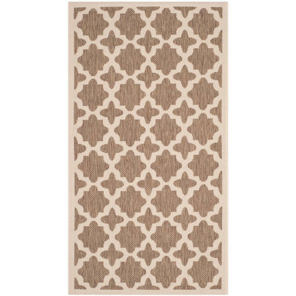 Reversible Black Synthetic 5' x 7' Easy-Care Area Rug