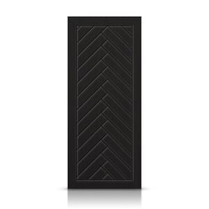 36 in. x 96 in. Hollow Core Black Stained Composite MDF Interior Door Slab