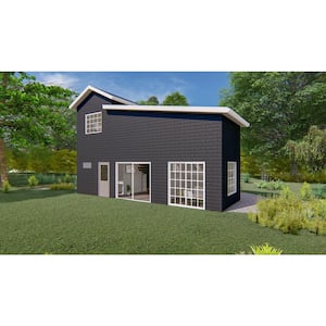 Rose Cottage 2 Bed 1 Bath 444 sq.ft. Steel Frame plus Dry-In Kit DIY Assembly Office Guest House ADU Rental Tiny Home