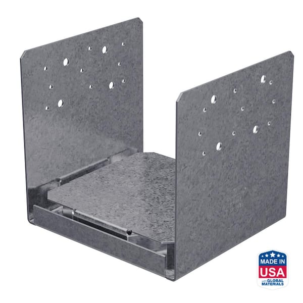 Simpson Strong-Tie ABU ZMAX Galvanized Adjustable Standoff Post Base for 8x8 Nominal Lumber