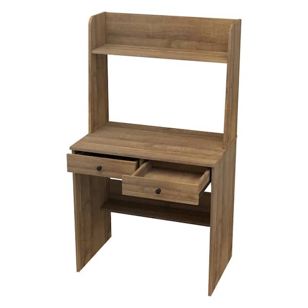 Inval 31.5" W Amaretto Computer Desk with 2 Drawers