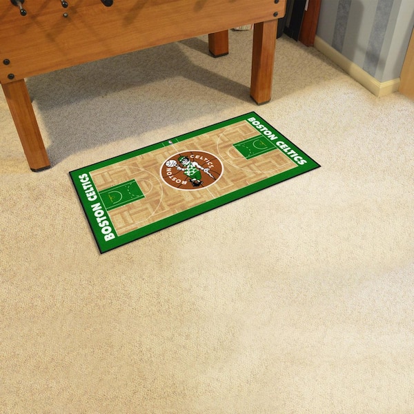 NBA Retro Boston Celtics Green 2 ft. x 4 ft. Court Area Rug