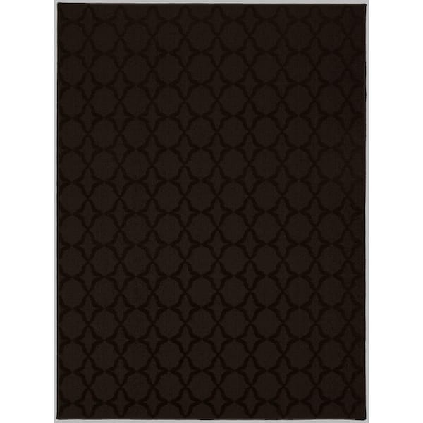 Garland Rug Sparta Mocha 7 ft. 6 in. x 9 ft. 6 in. Trellis Area Rug