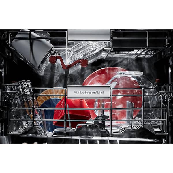 KitchenAid Dishwasher Stainless Steel Tub (KDTM804KBS) - Black Stainless KitchenAid Dishwasher Stainless Steel Tub (KDTM804KBS) - Black Stainless