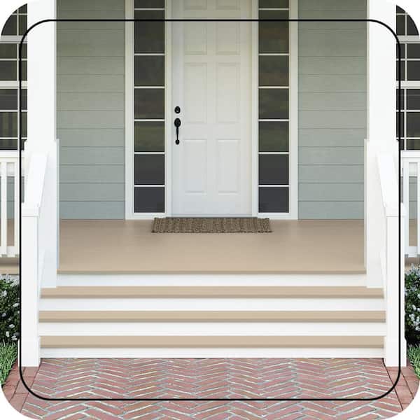 1 gal. #PFC-27 Light Rattan Textured Low-Lustre Enamel Interior/Exterior Porch and Patio Anti-Slip Floor Paint