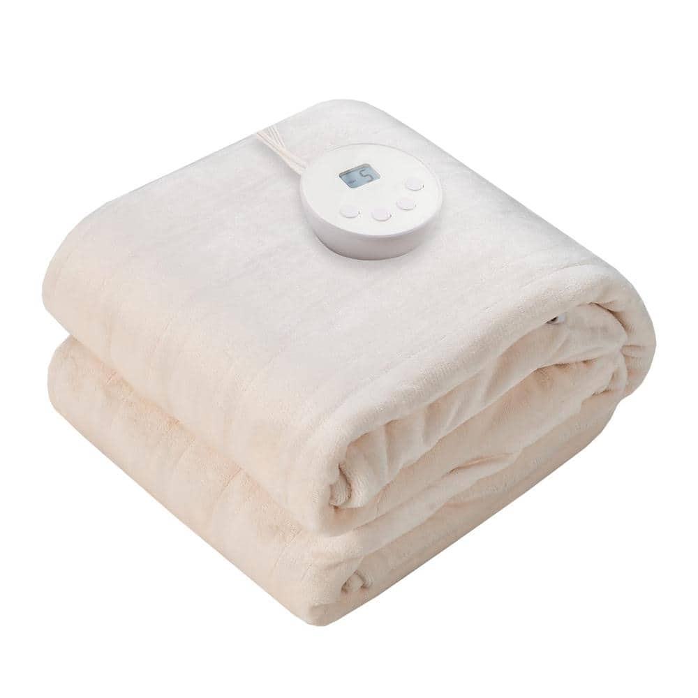 Electric Heated Throw Blanket Twin 62 x 84 in. 10 Heat Levels 77-115 F 1-12 hr. Timer ETL Flannel Machine Washable price history on PriceWatchPro