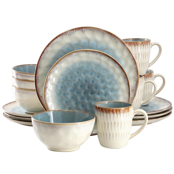 Leann 16 Piece Stoneware Dinnerware Set (Service for 4)