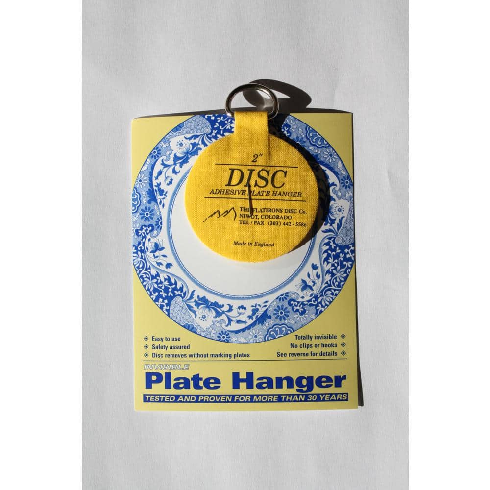 SMALL-LARGE SIZE PLATE HANGER DISCS 1.25/2/3/4/5.5" Self Adhesive Invisible Hook 