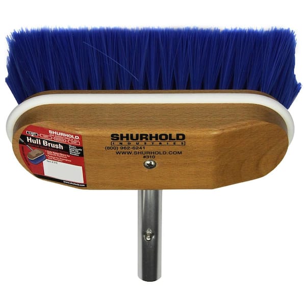 Shurhold 8 in. Window and Hull Brush with Extra Soft Blue Nylon Bristles