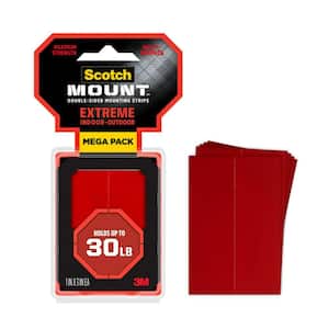 Scotch 1 in. x 3 in. Extremely Strong Mounting Strips Megapack (48-Pack)