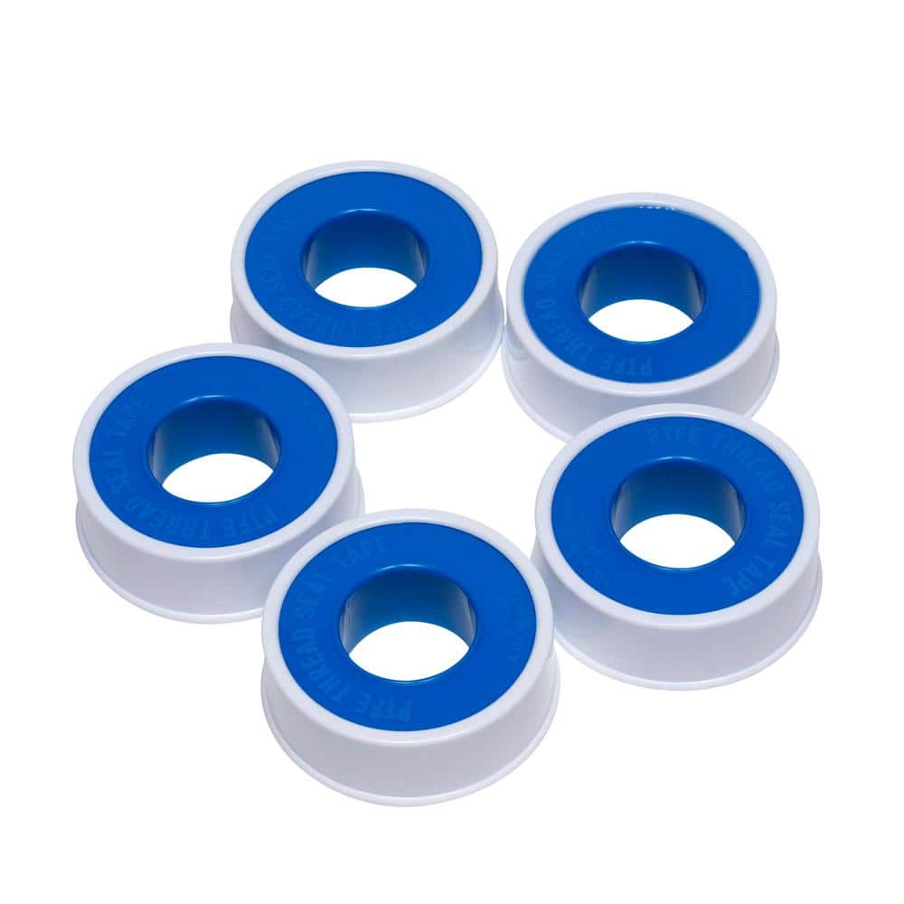 1/2 in. x 260 in. PTFE Tape (5-Pack)