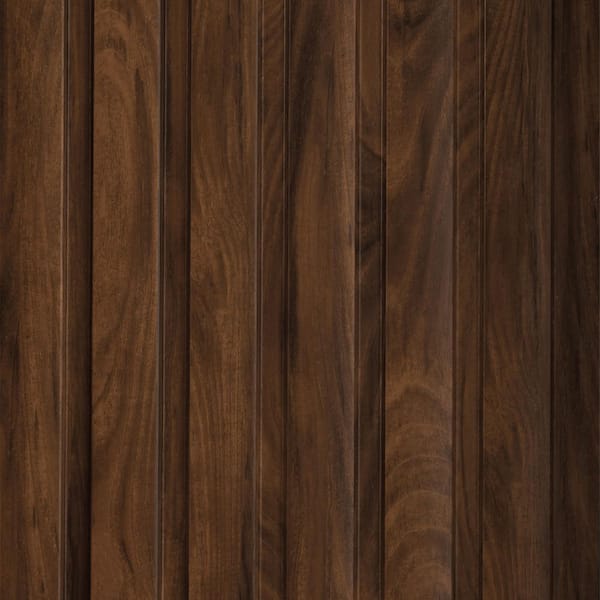 Large Slats 1/2 in. x 0.79 ft. x 9.3 ft. Brown Glue-Up Decorative Foam Wood Slat Walls (20-Pack) 147 sq. ft.