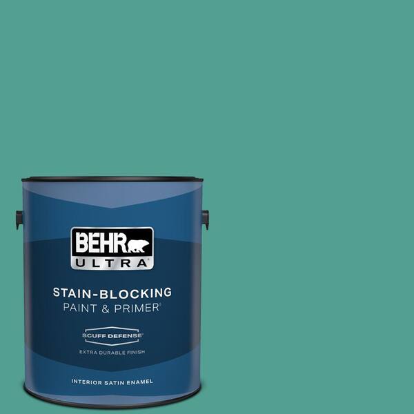 BEHR ULTRA 1 gal. Home Decorators Collection #HDC-WR15-9 Aqua Revival Extra Durable Satin Enamel Interior Paint & Primer