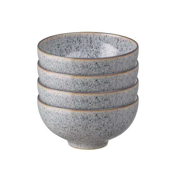 Denby Studio Grey Stoneware 16.23 fl. oz. Rice Bowl (Set of 4)