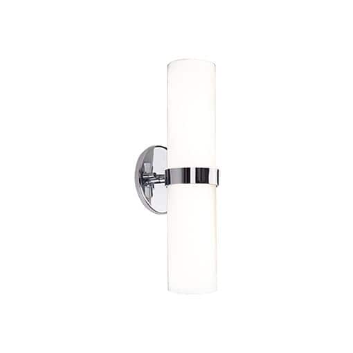 Milano Chrome Cylinder Dimmable LED Wall Sconce, 15"