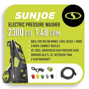 2000 PSI 1.09 GPM 13 Amp Brushless Induction Cold Water Corded Electric Pressure Washer with Brass Hose Connector