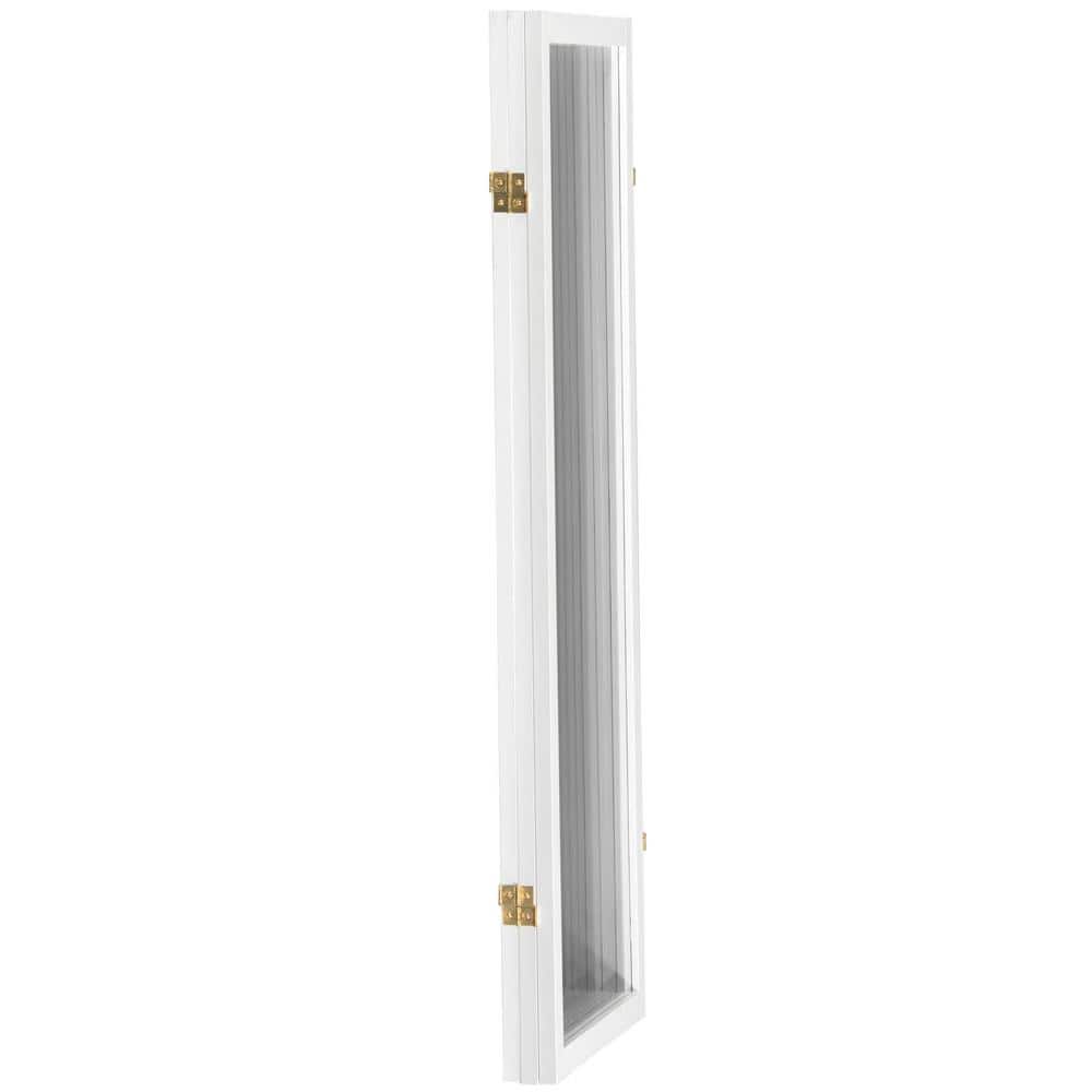 4 ft. Tall White Acrylic 3-Panel Folding Screen
