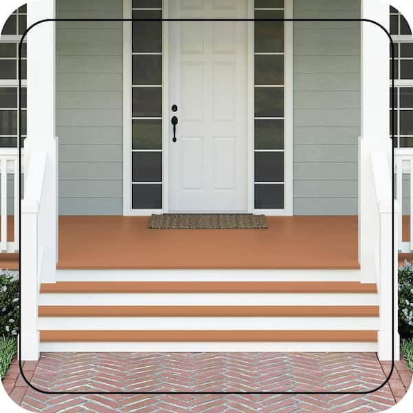 1 gal. #PFC-17 Rusty Orange Textured Low-Lustre Enamel Interior/Exterior Porch and Patio Anti-Slip Floor Paint