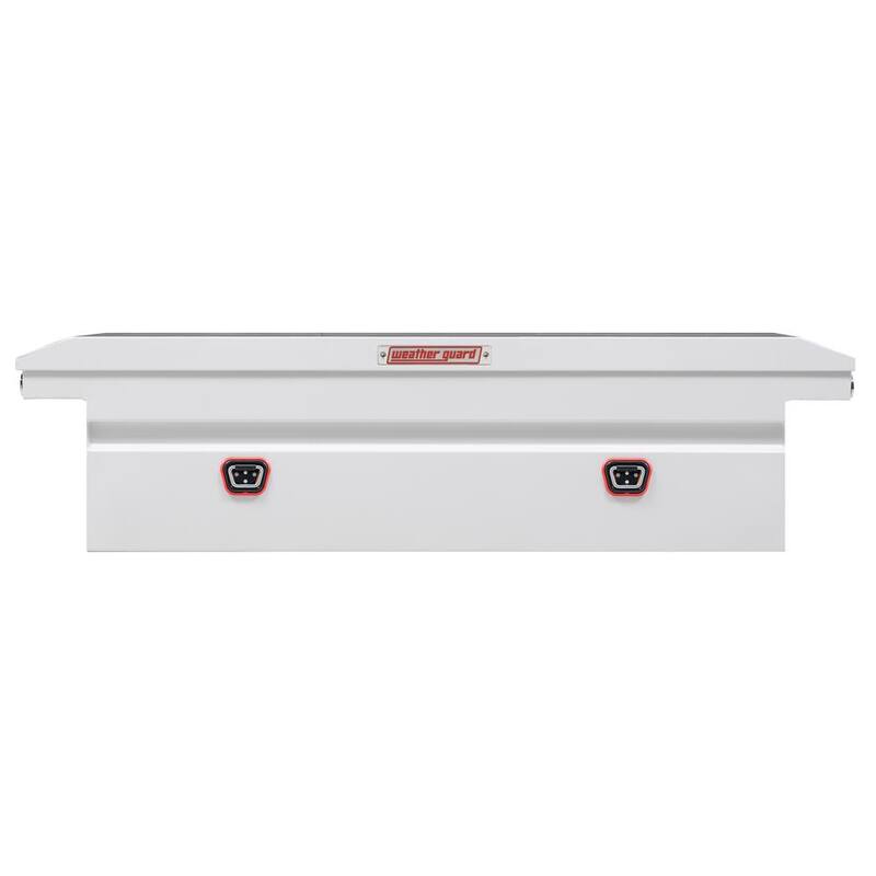 72 in. White Steel Full Size Low Profile Crossover Truck Tool Box