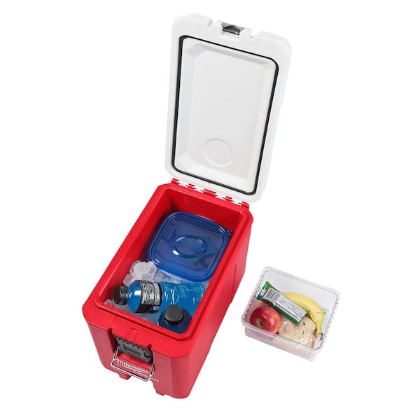 Milwaukee - PACKOUT 10 in. Red 16 qt. Compact Cooler