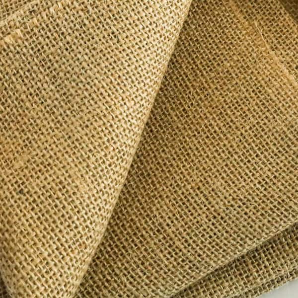 5.3 ft. x 30 ft. Heavy Duty 7.7 oz. Natural Burlap Fabric - Premium Weed Barrier for Raised Beds, Seed Cover & Tree