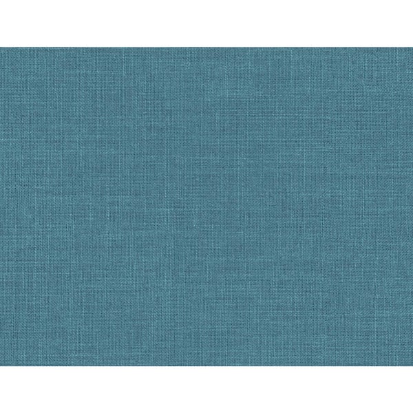 Seabrook Designs 60.75 sq. ft. Victorian Teal Hopsack Embossed Vinyl Unpasted Wallpaper Roll