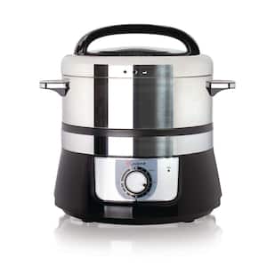 Electric 3.4 Qt. Stainless Steel Food Steamer and Rice Cooker