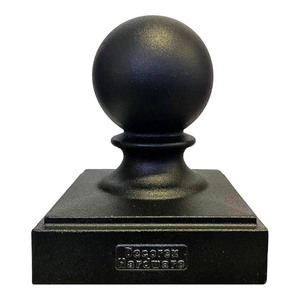 "Heavy Duty Cast Aluminum Ball Post Cap - Black Powder Coated - Fits True 6""x6"" Wood Posts" price history on PriceWatchPro