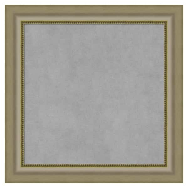 Amanti Art Vegas Silver 25 in. x 25 in. Framed Magnetic Board