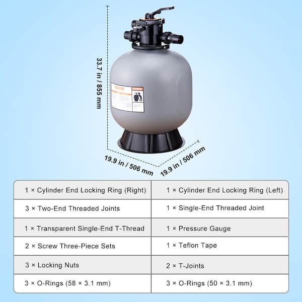 SSUR パンチングポップ Swimpro 190T W/ 1.5 HP Twist Lock Pump, Base, Fittings