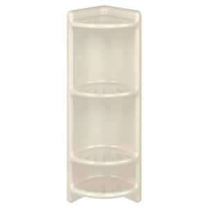 4-Shelf Corner Caddy in Natural Creme