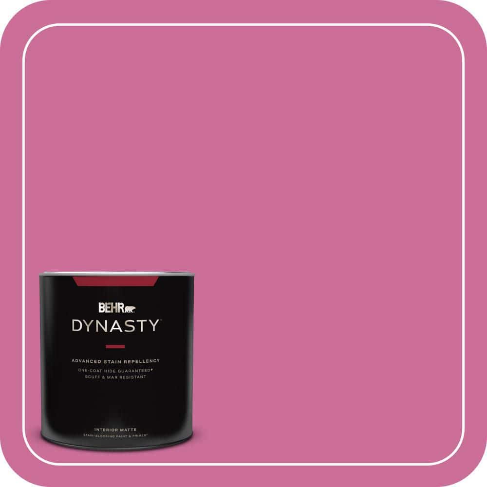 1 qt. #100B-6 Fuchsia Kiss Matte Interior Stain-Blocking Paint and Primer price history on PriceWatchPro