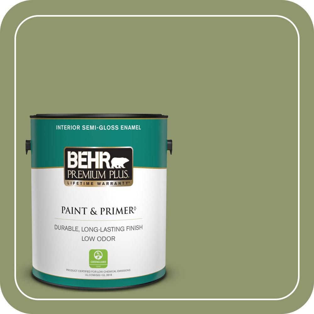 1 gal. #410F-5 Boston Fern Semi-Gloss Enamel Low Odor Interior Paint & Primer price history on PriceWatchPro